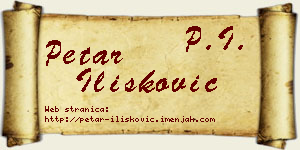 Petar Ilišković vizit kartica